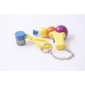 Koosh Bubbles, Keychain, Miniature, Toy, Accessory, Vintage, ~ 251013-WH 1367